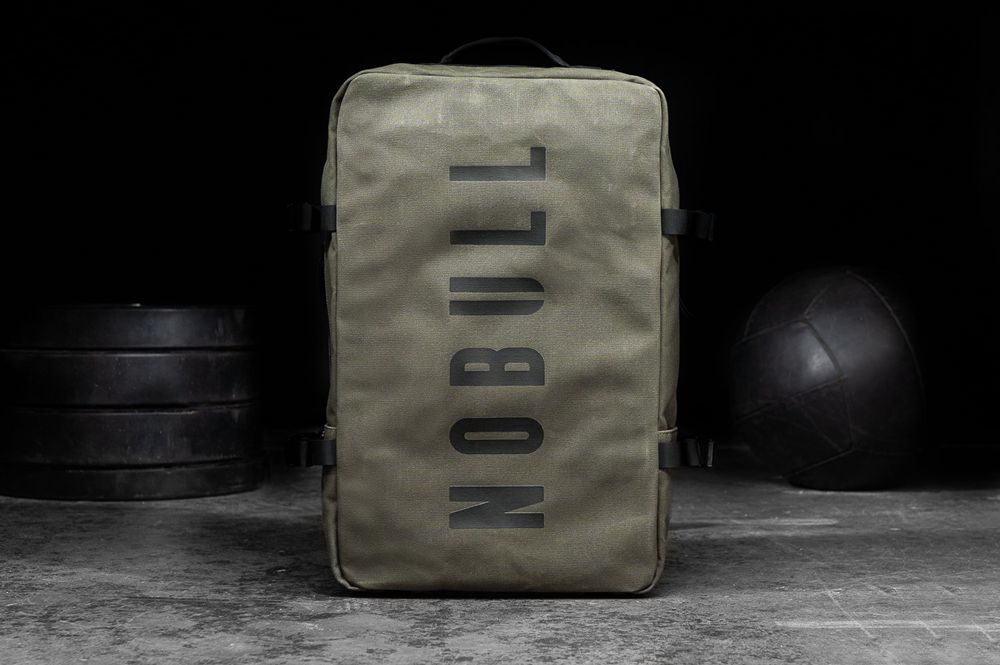 Sac À Dos NOBULL Vert - NOBULL Waxed Canvas,France (8350-ZYIWP)